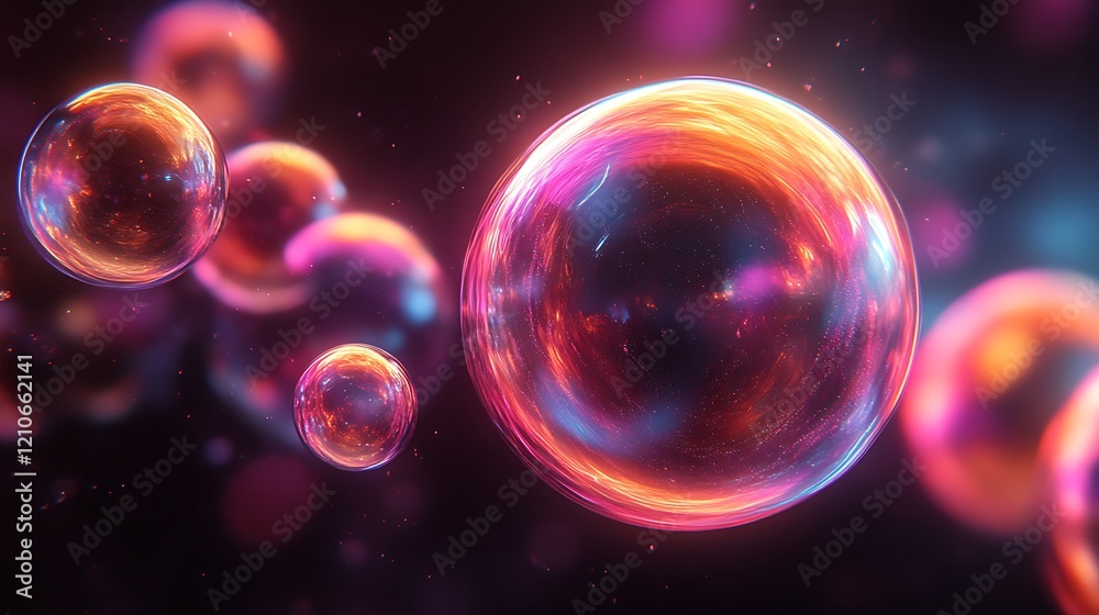 Glowing Spheres in a Dark Cosmic Realm Glowing Spheres in a Dark Cosmic Realm