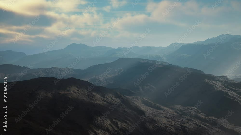 breathtaking aerial view of majestic mountain peaks stretching as far as the eye can see breathtaking aerial view of majestic mountain peaks stretching as far as the eye can see