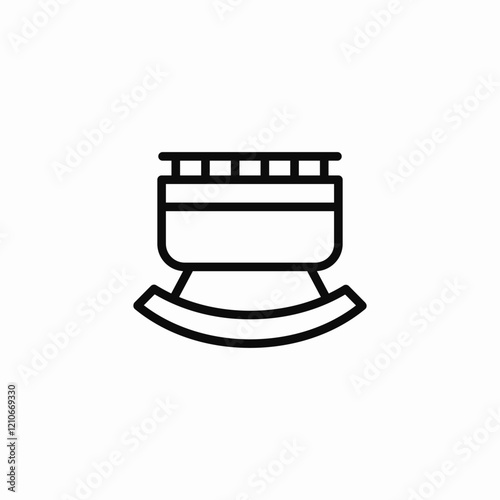 infant cradle crib icon sign vector