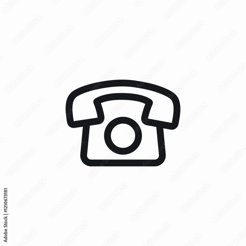 traditional phone device icon sign vector traditional phone device icon sign vector