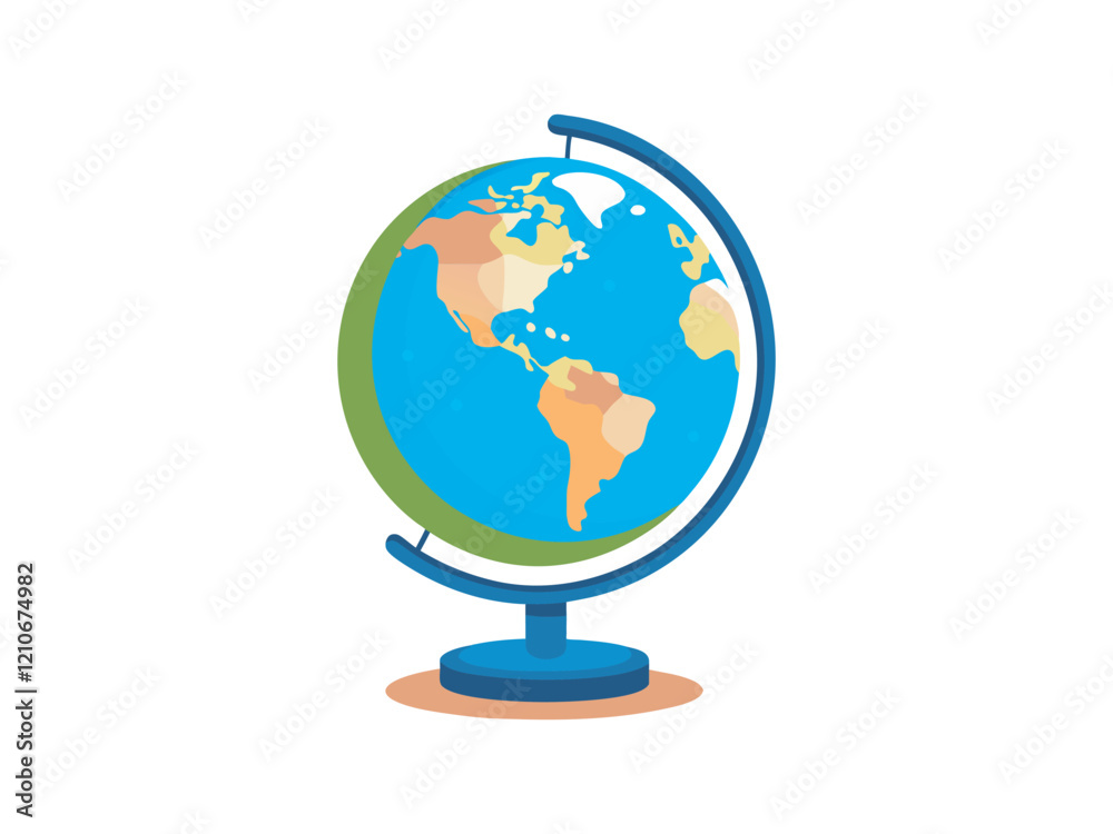 Terrestrial globe Vector art illustration Terrestrial globe Vector art illustration