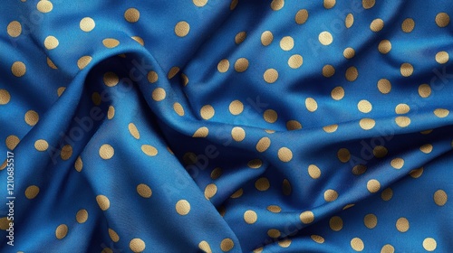 Polka Dot Fabric Texture Abstract Background