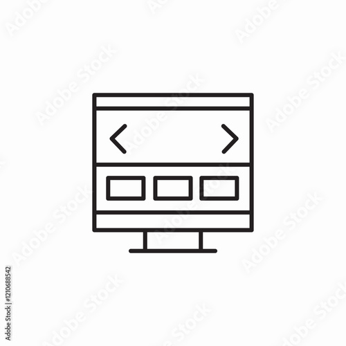 website banner icon sign vector