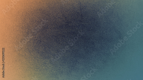 Obraz na płótnie Black dark gray sage khaki green blue rusty burnt fire brown orange abstract background.Metal metallic iron steel.Circle spot.Paint color. Grunge rough grain spray.Damaged dirty.Blank template design w salonie