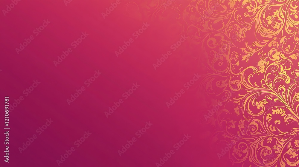 Elegant Pink Gold Floral Background Design Elegant Pink Gold Floral Background Design