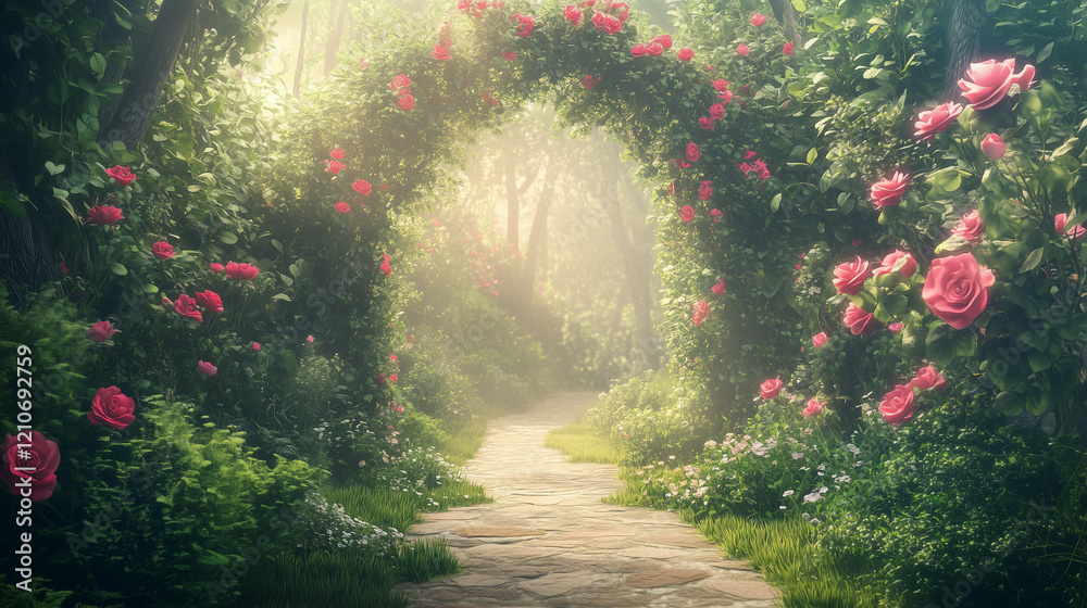 Fototapeta premium path in the garden