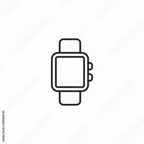 digital clock icon sign vector