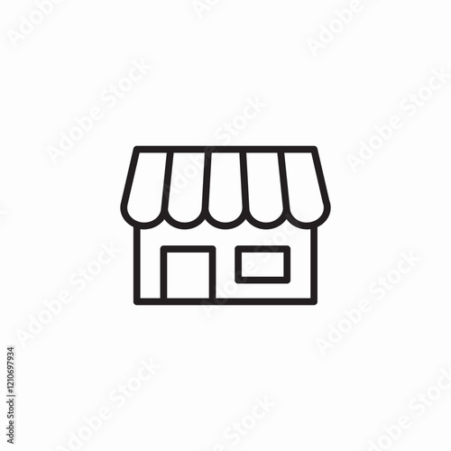 local store icon sign vector