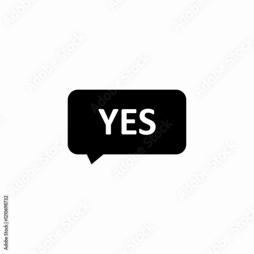 positive answer icon sign vector