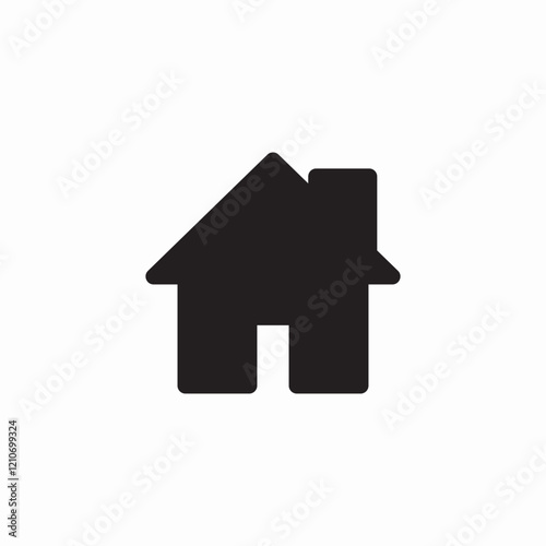small house icon sign vector
