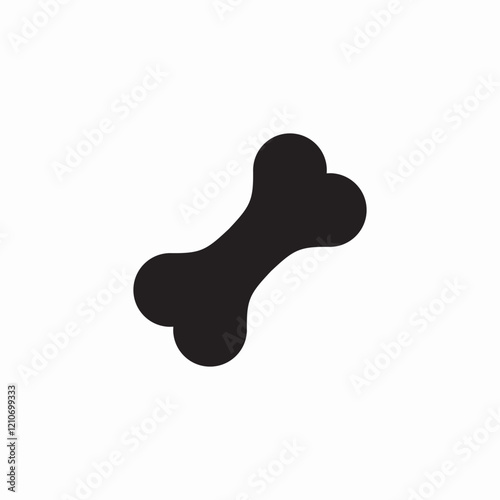 smooth bone icon sign vector