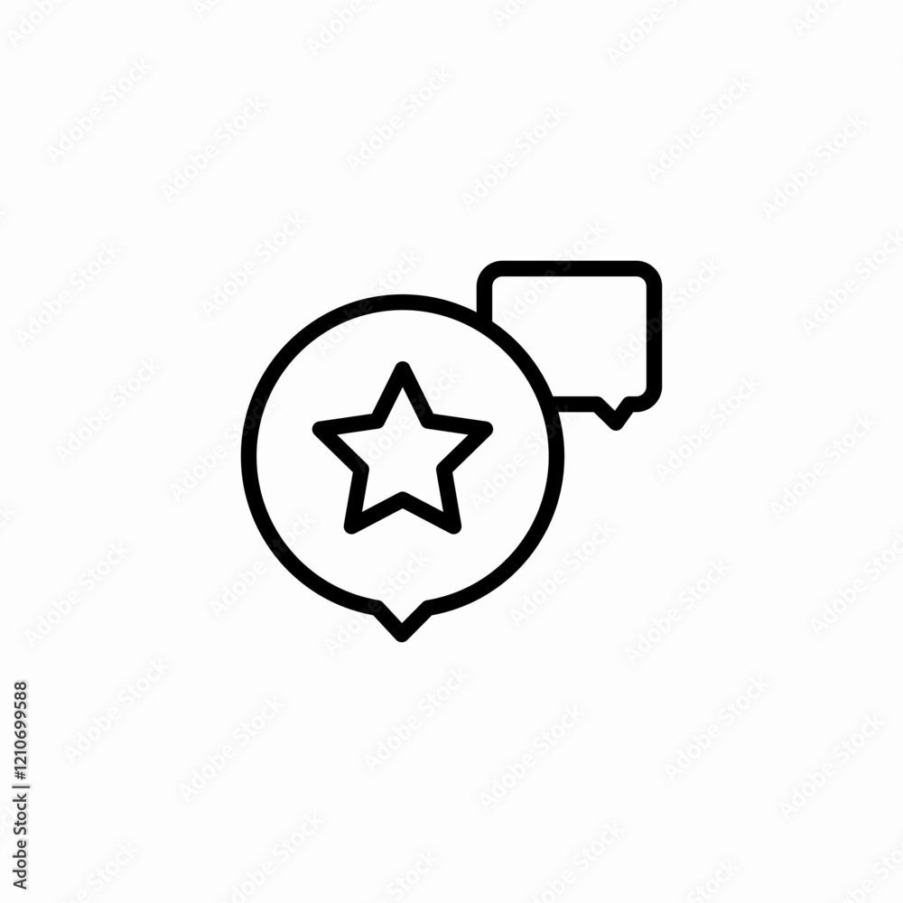 starred message icon sign vector starred message icon sign vector