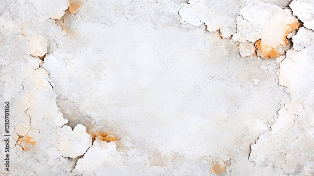 Obraz premium Cracked White Wall Texture