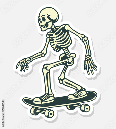 Art & Illustration skull skateboard vector clip art