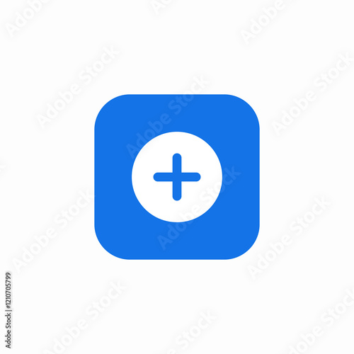 add button icon sign vector