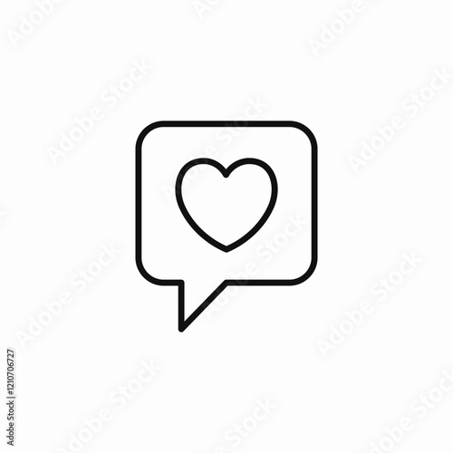 favorited message icon sign vector