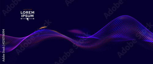 Cyber Big Data Flow Particles Bokeh. Digital Neural Network. Concept of AI Artificial Intelligence Technology Machine Deep Learning. Digital Communication. Science Technology Presentation Vector.
