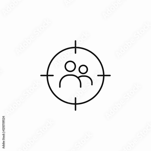 target group icon sign vector