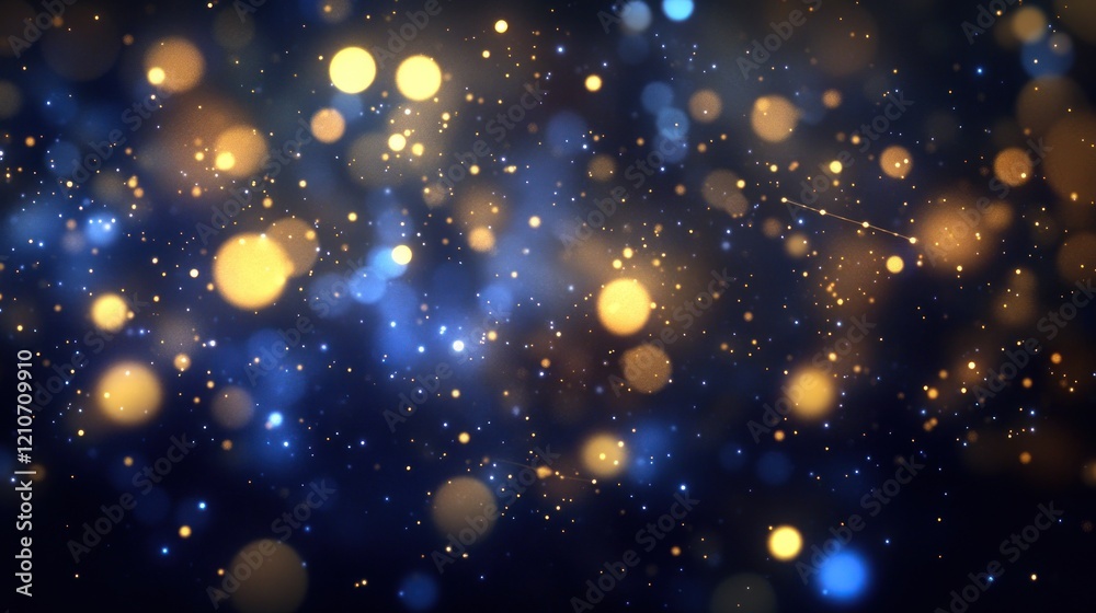 Fototapeta premium Celestial Sparkle: A Night Sky of Shimmering Lights