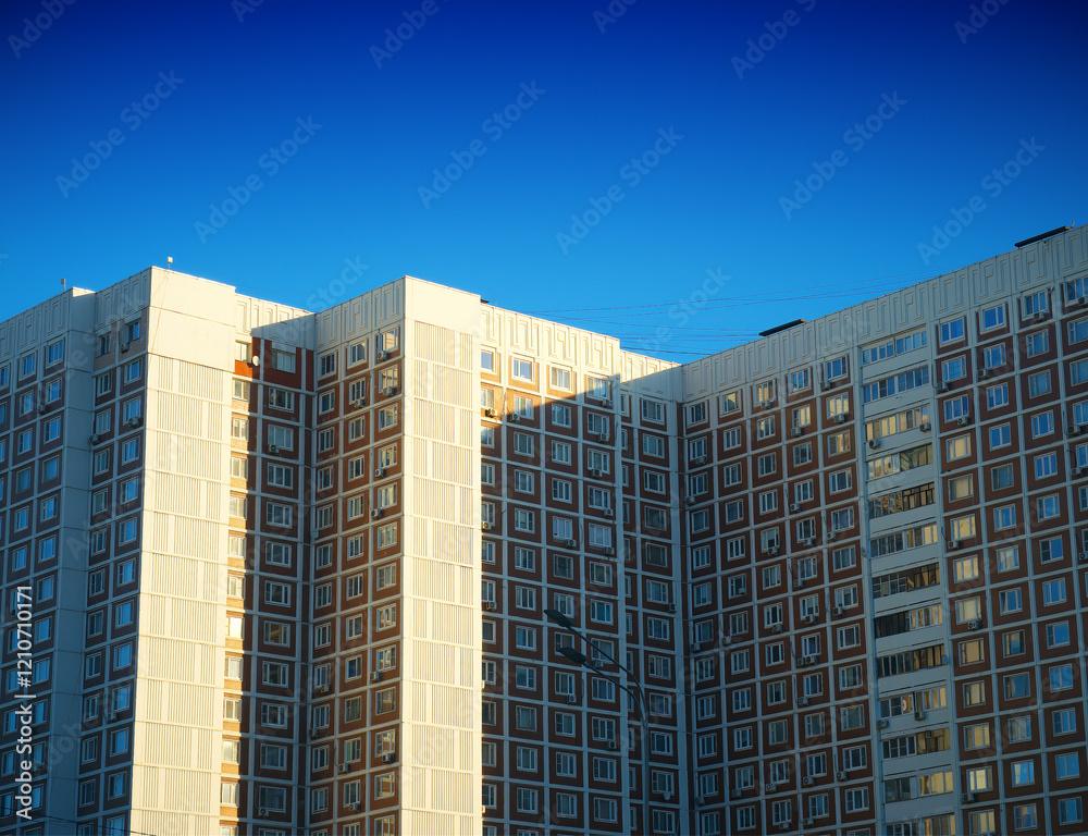 Second hand realty in Moscow during sunset Second hand realty in Moscow during sunset