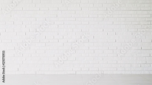 White brick wall background