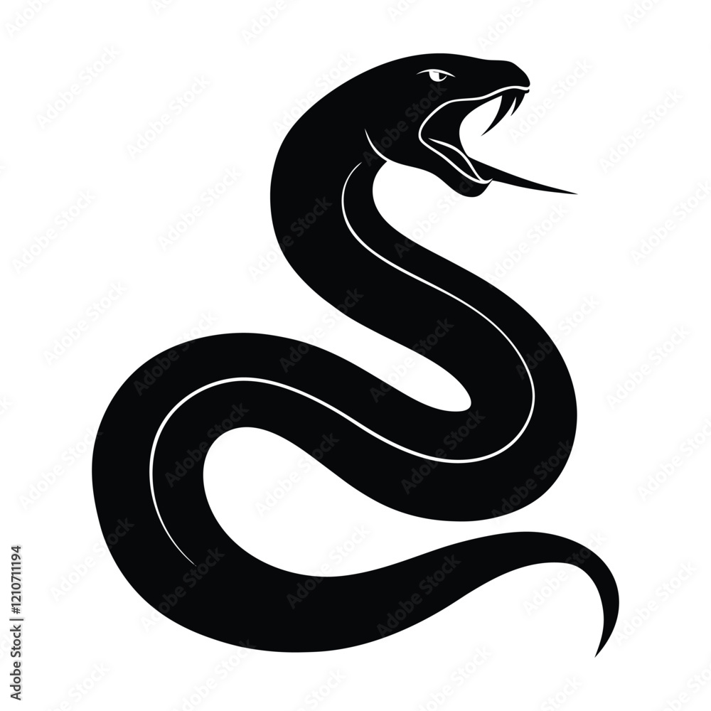 black snake illustration black snake illustration