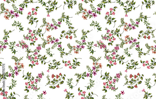 Wallpaper Mural seamless floral pattern Torontodigital.ca