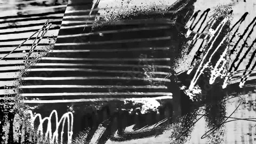 black and white backgrounds in grunge style, scratches and old film