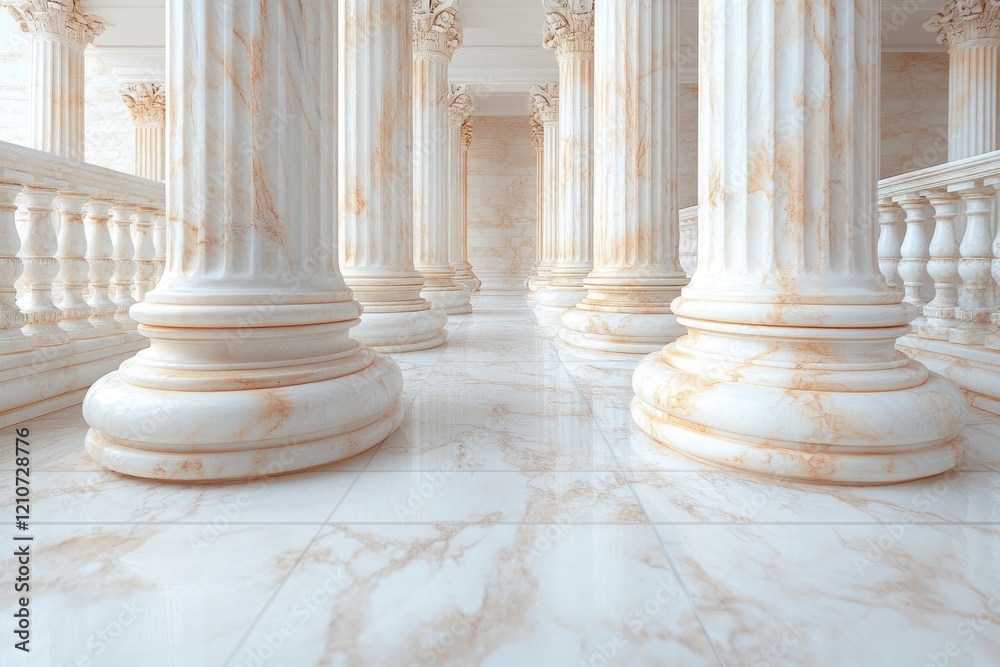 A structure with multiple pillars, suitable for architectural or construction backgrounds A structure with multiple pillars, suitable for architectural or construction backgrounds
