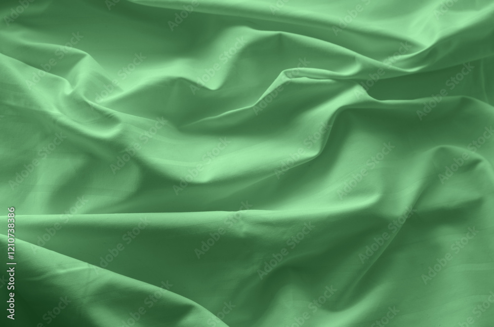 Obraz premium Texture of green cloth background