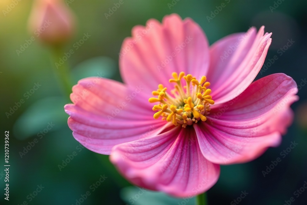 Delicate petals unfold in a soft focus macro of pollen flower, seed, closeup, botanical Delicate petals unfold in a soft focus macro of pollen flower, seed, closeup, botanical