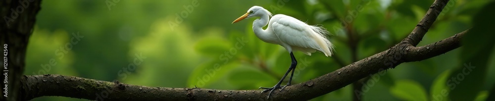 Feathers of egret in mating plumage on a tree branch, egrets, avian, feathers Feathers of egret in mating plumage on a tree branch, egrets, avian, feathers