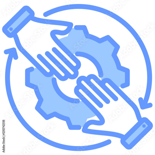 Anticompetitive Behaviour Blue Icon