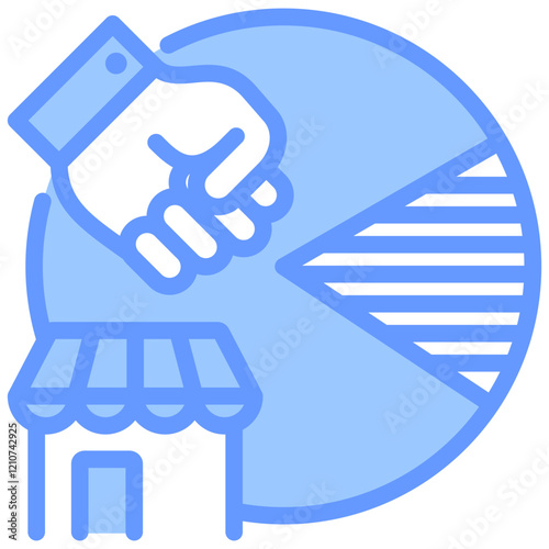 Abuse Of Dominance Blue Icon