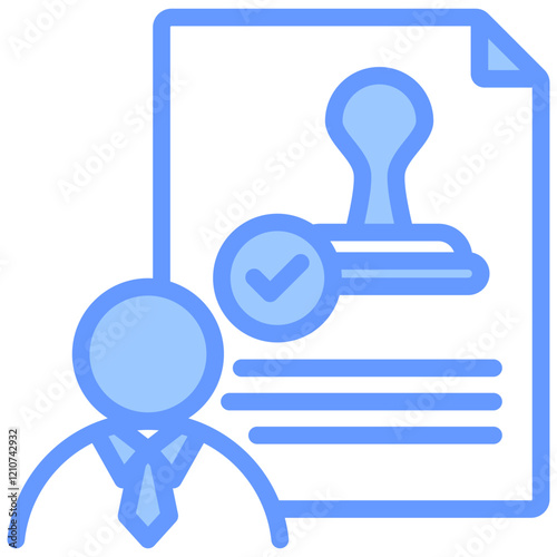 Regulatory Authority Blue Icon