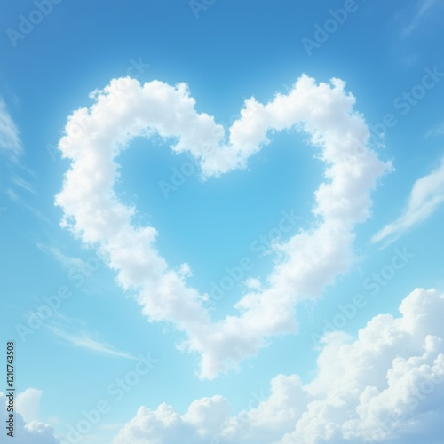 heart shaped cloud