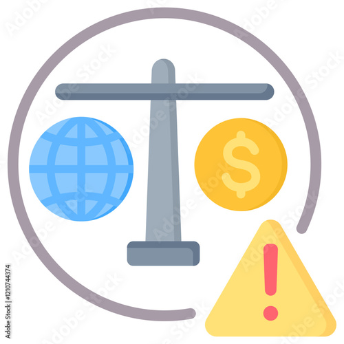 Antitrust Violation Flat Icon