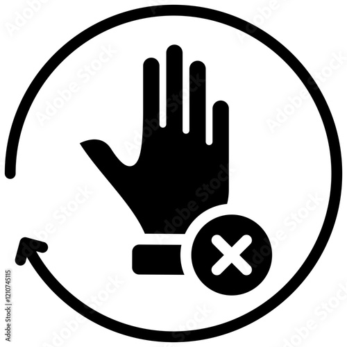 Exclusionary Conduct Glyph Icon