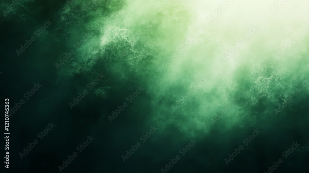 Obraz premium Mystical Green Fog with Soft Light