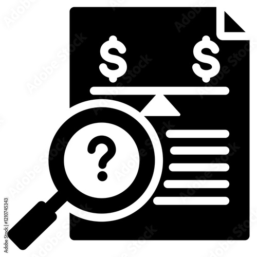 Antitrust Investigation Glyph Icon