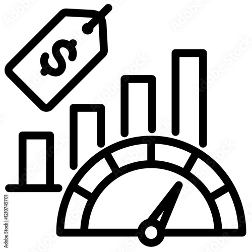 Predatory Pricing Outline Icon