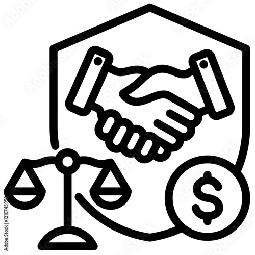 Federal Trade Commission Outline Icon