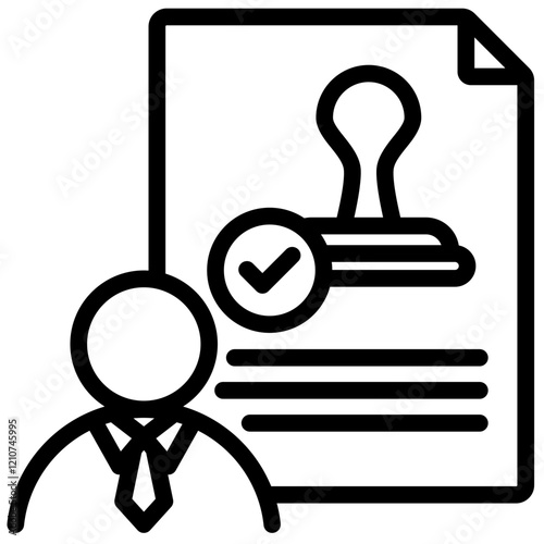 Regulatory Authority Outline Icon