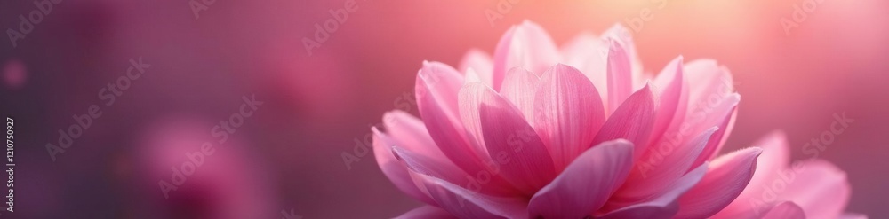 Delicate petals unfolding in a soft pink glow, gentle, floral, delicate Delicate petals unfolding in a soft pink glow, gentle, floral, delicate