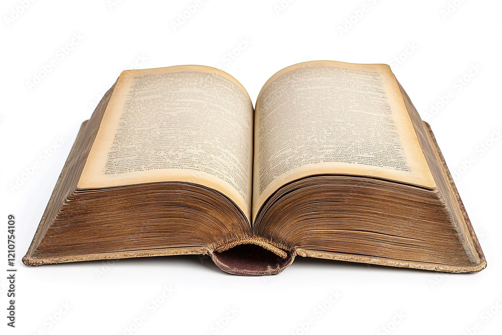 old open book on a white background old open book on a white background