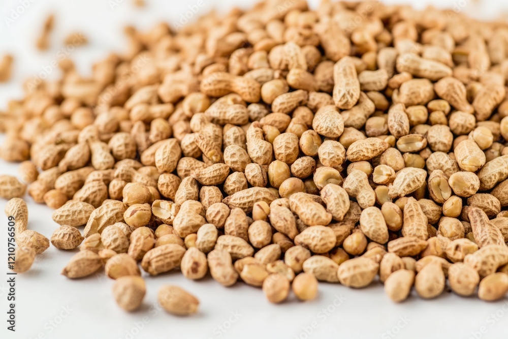 A heap of peanuts placed on a flat surface, great for illustration or graphic design A heap of peanuts placed on a flat surface, great for illustration or graphic design