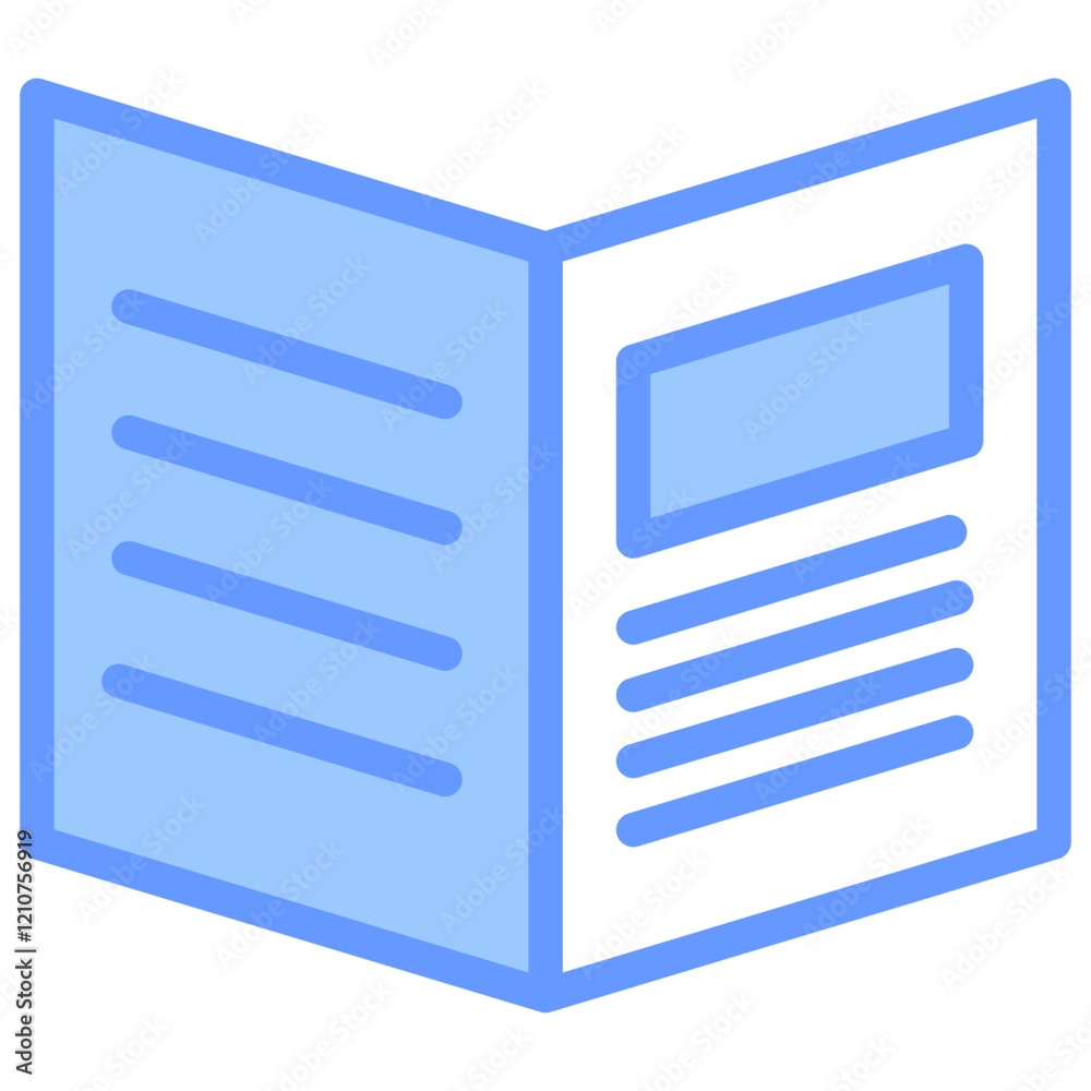 Book Cover Blue Icon Book Cover Blue Icon