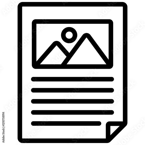Flyer Outline Icon