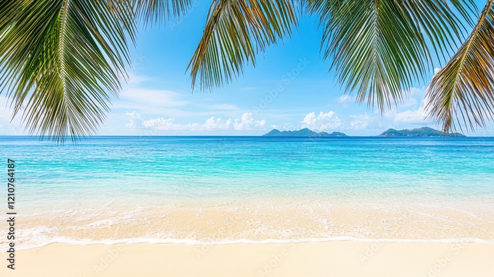 Tranquil Tropical Beach Scene Tranquil Tropical Beach Scene