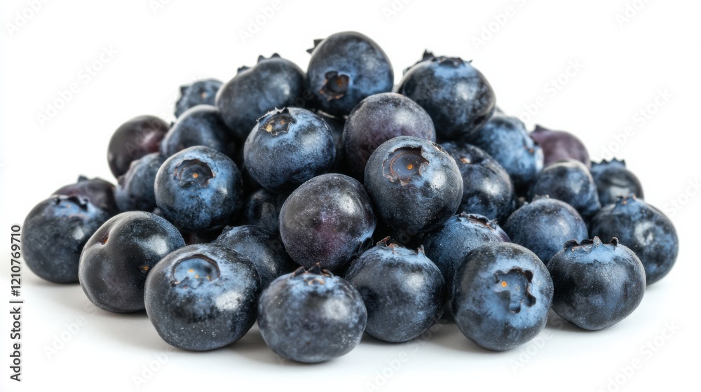 A heap of plump, blueberries bursting with antioxidants, Their deep indigo hue promising a burst of sweetness A heap of plump, blueberries bursting with antioxidants, Their deep indigo hue promising a burst of sweetness